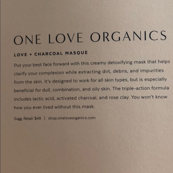 One Love Organics Charcoal Face Mask - Picture 2 of 2